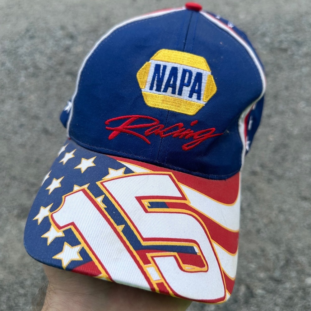 NAPA Racing Michael Waltrip #15 NASCAR Hat Stars Stripes Adjustable Cap USA